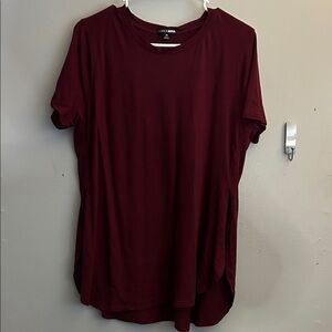Fashion nova Burgundy Short Sleeve Top
